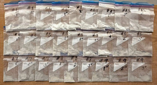 chloride ion test in progress