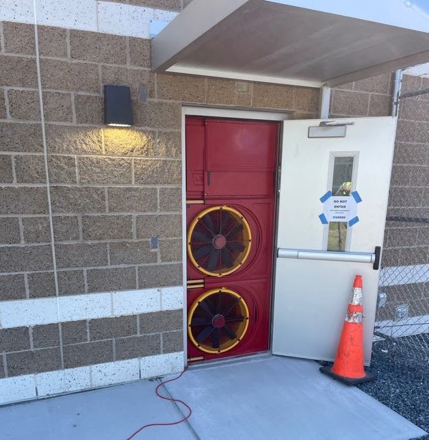 blower door test exterior